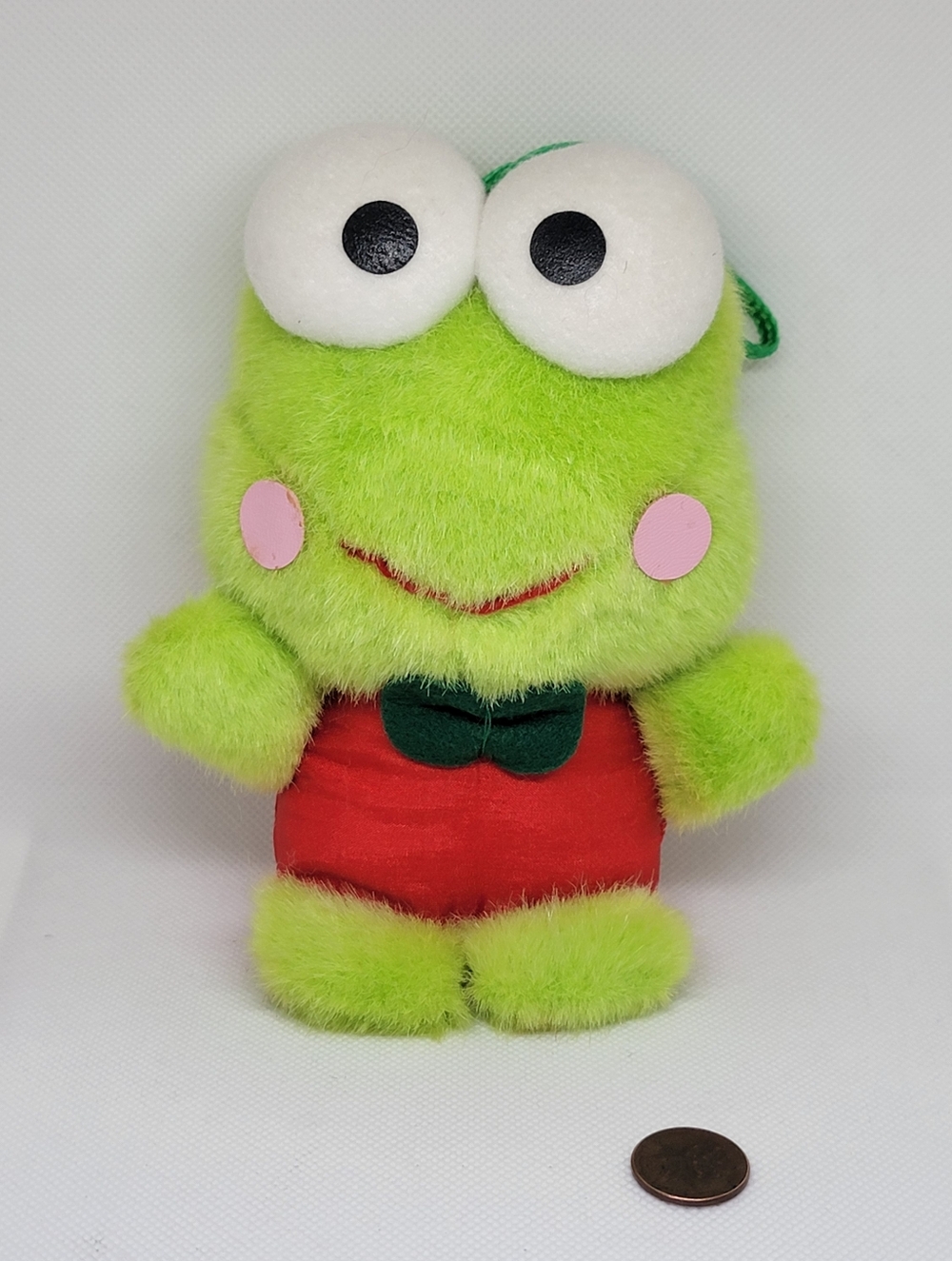 *RARE* VINTAGE 1992 Sanrio 6" KERROPI Hanging Plush w/ Nylon Red Outfit NWOT